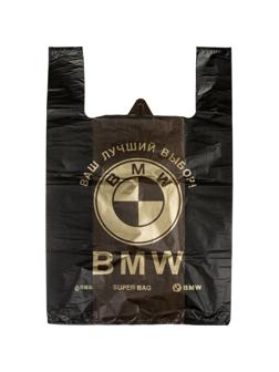 Пакет-майка БМВ  40+19x60  25 мкм, ПНД, 50 шт./уп