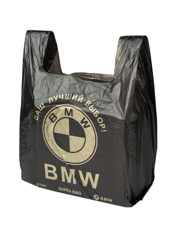 Пакет-майка БМВ  40+19x60  25 мкм, ПНД, 50 шт./уп