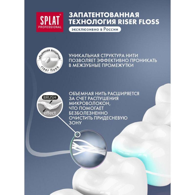 Зубная нить SPLAT DentalFloss объемная с ароматом клубники