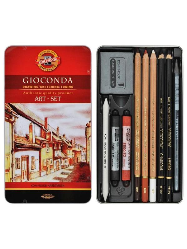 Набор графических материалов GIOCONDA 8890, 10предм, мет. 8890000001PLRU(Д)