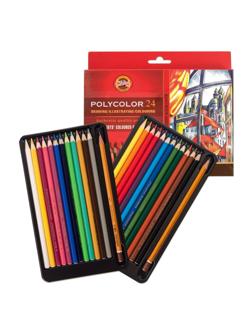 Карандаши цветные художественные POLYCOLOR 3834, 24цв, 3834024007KZ(Д)