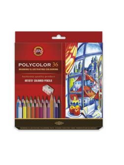 Карандаши цветные художественные POLYCOLOR 3835, 36цв, 3835036007KZ(Д)