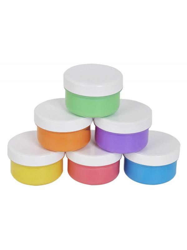 Краски пальчиковые 6 цв. 60 мл Каляка-Маляка для малышей, 1+, ПКMКМ06