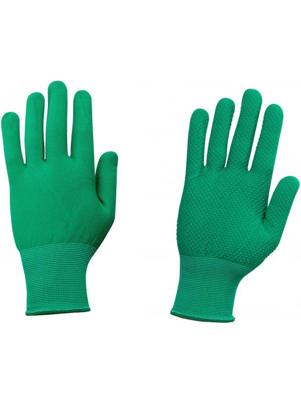 Перчатки защитные нейлоновые с ПВХ (р.9/11)