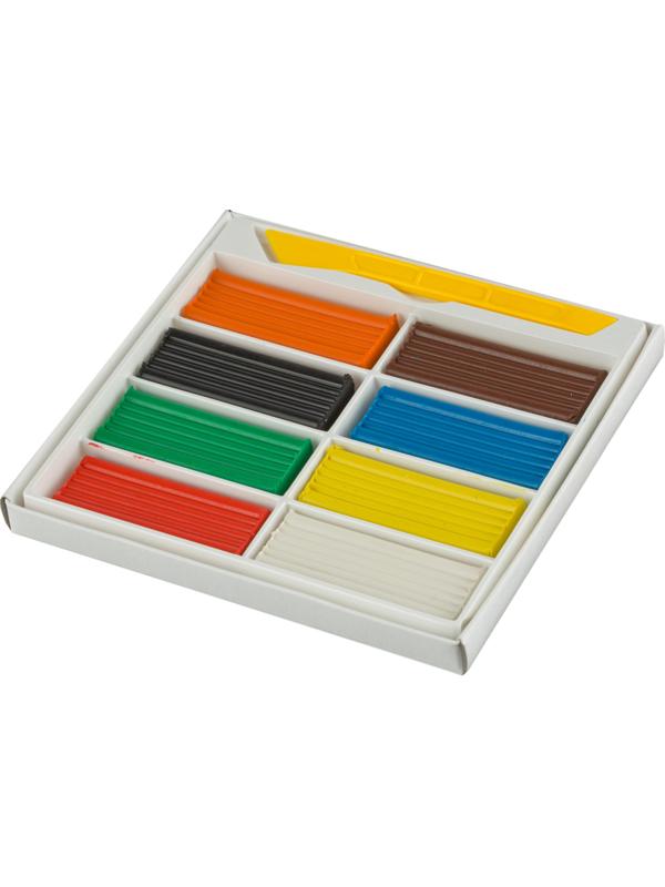 Пластилин Каляка-Маляка для детского творчества  8цв.120г со стеком,ПКМ08-П