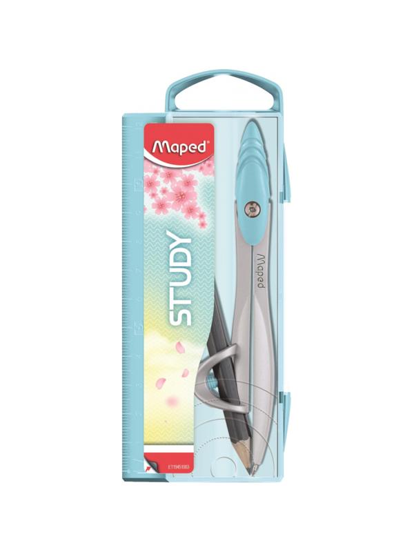 Циркуль Maped STUDY COLLECTOR, цинк. сплав, пласт. уп., пастельн., ассорти