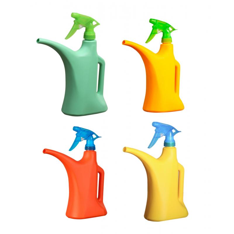 Лейка 1 л, с распылителем, цвет МИКС,546175