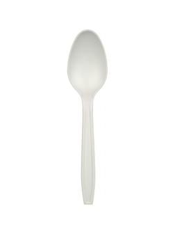 Ложка одноразовая 145мм, бел., кукурузный крахмал, 50шт/уп