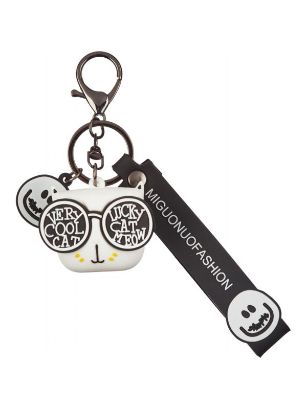 Брелок Cat белый  4,5x5 см