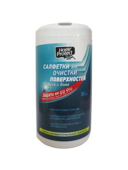 Салфетки универсальные чистящие Home Protect антибакт. 50шт/уп