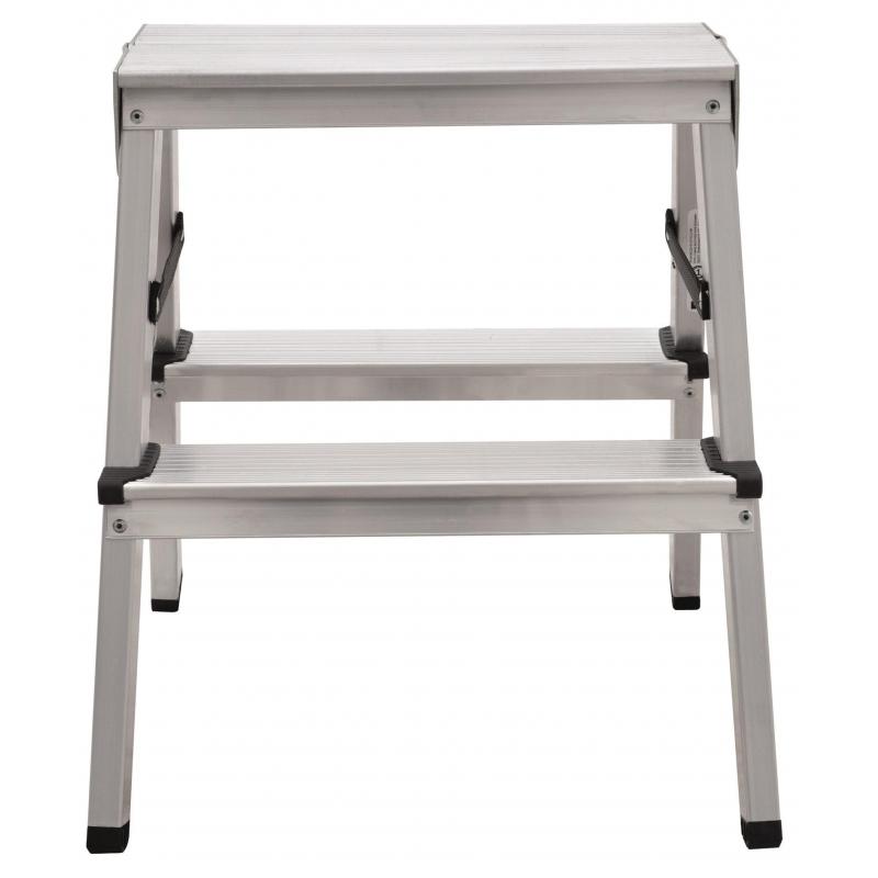 Стремянка  алюминиевая  2-х сторонняя. 2 ступени. серия 112 (1120202)