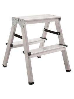 Стремянка  алюминиевая  2-х сторонняя. 2 ступени. серия 112 (1120202)