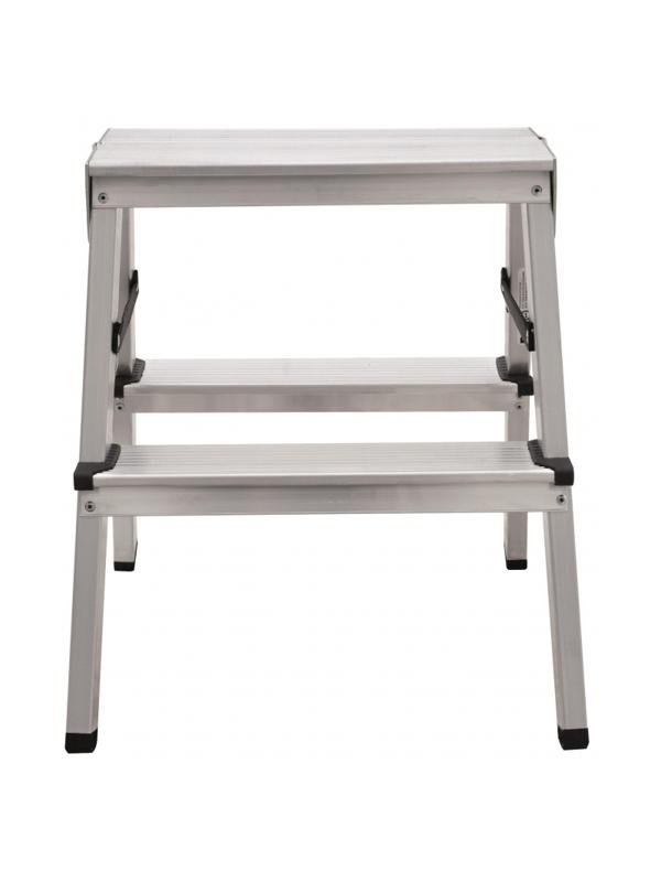 Стремянка  алюминиевая  2-х сторонняя. 2 ступени. серия 112 (1120202)