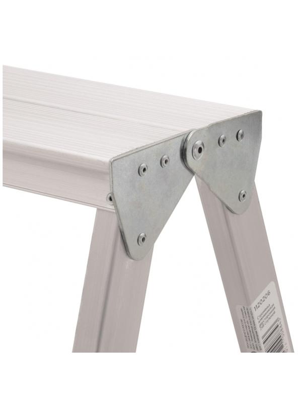 Стремянка  алюминиевая  2-х сторонняя. 2 ступени. серия 112 (1120202)