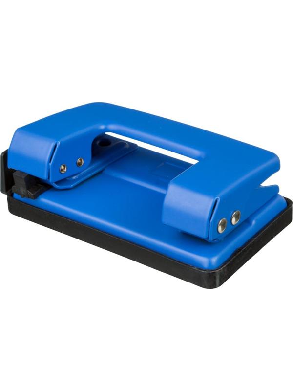 Дырокол Attache Economy, до 10 лис, с линейк, металлич,  син