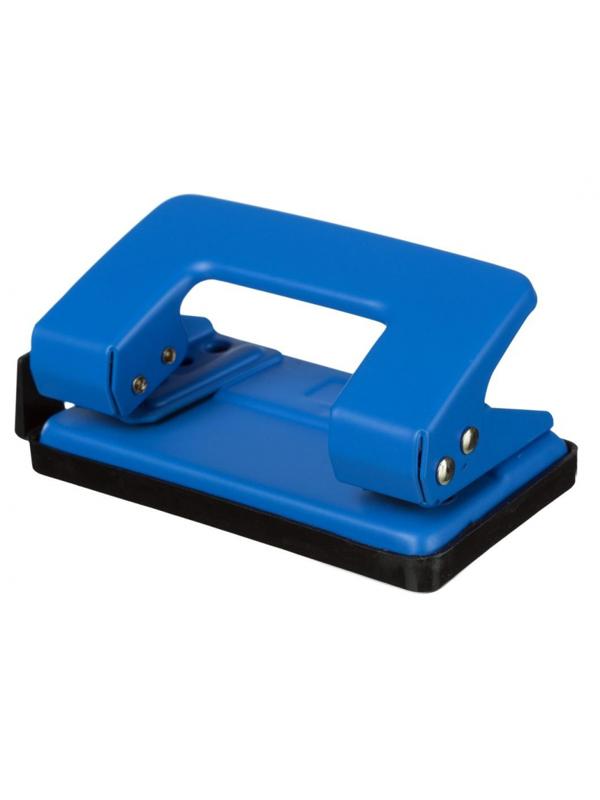 Дырокол Attache Economy, до 10 лис, с линейк, металлич,  син