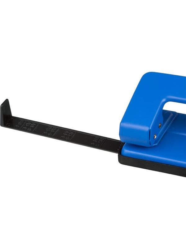 Дырокол Attache Economy, до 10 лис, с линейк, металлич,  син