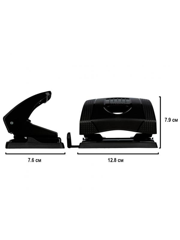 Дырокол Maped GREENLOGIC до 20-25 листов,линейка,пластик,черный,452511