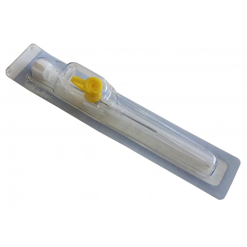 Катетер периферический с доп.портом 24G Beromed 50шт/уп