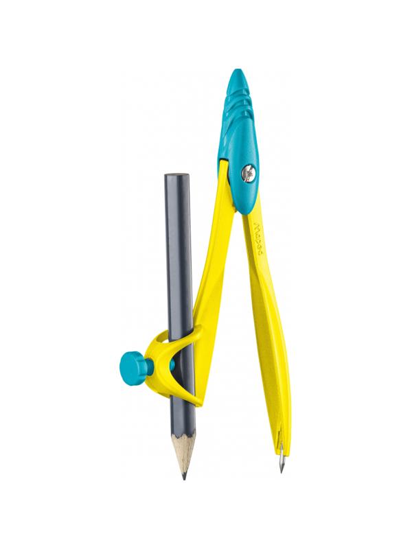 Циркуль Maped STUDY POP 120мм,цинк.сплав,карандаш,пласт.пенал,ассорт,194102