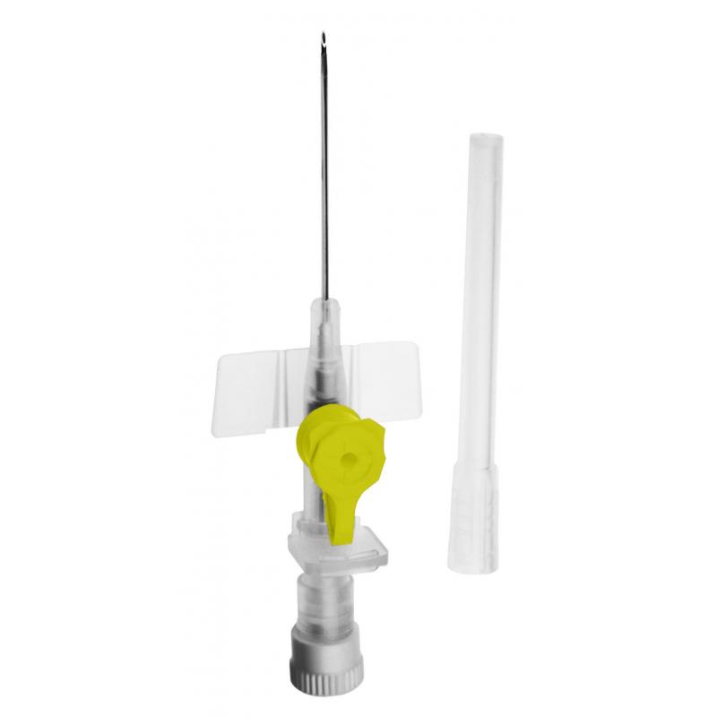 Катетер периферический с доп.портом 24G, SFM, 100 шт/уп