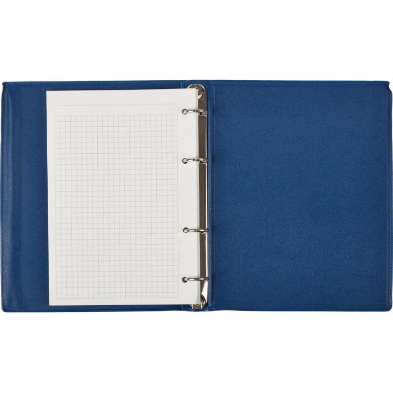Бизнес-тетрадь А5 80л  ATTACHE, на кольцах,синий, обложка ПВХ