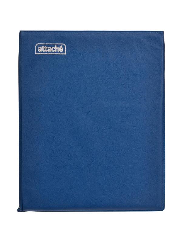 Бизнес-тетрадь А5 80л  ATTACHE, на кольцах,синий, обложка ПВХ
