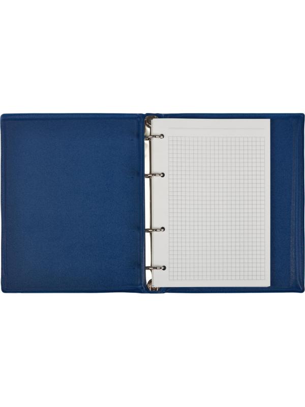 Бизнес-тетрадь А5 80л  ATTACHE, на кольцах,синий, обложка ПВХ