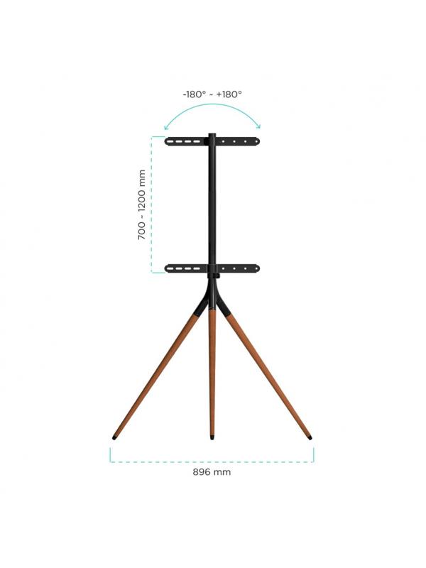 Стойка мобильная для дома Onkron TS1220, TV 32-65, 35 кг, чер/кор