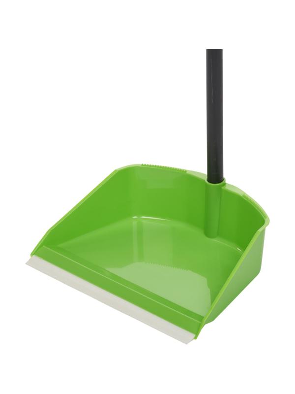 Совок с длинной ручкой 80 см зеленый