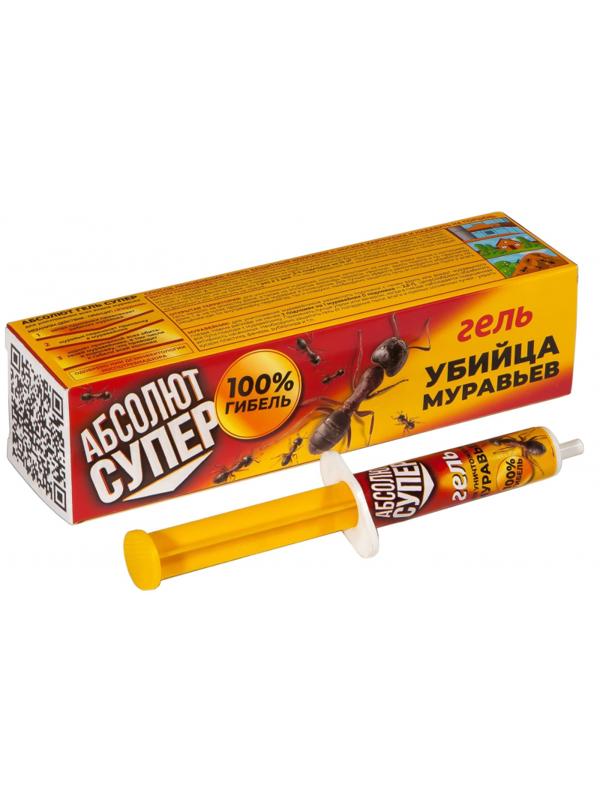 Средство от насекомых Абсолют СУПЕР гель от муравьев в картридже 5мл АГСМ5
