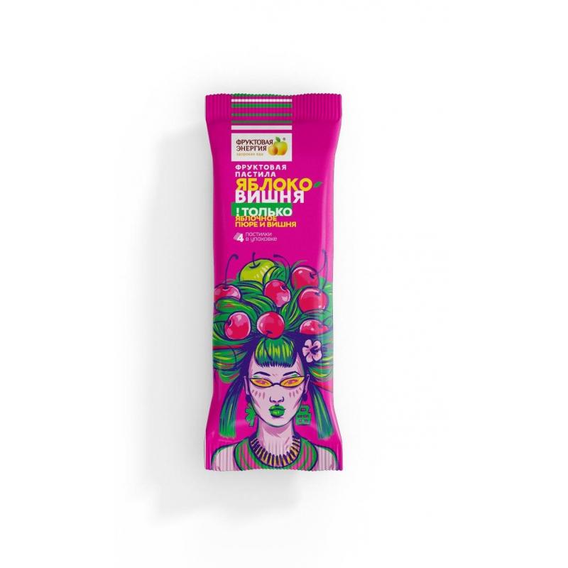 Пастила Фрутилад Фруктовая яблочная с вишней, 30гx12шт/уп