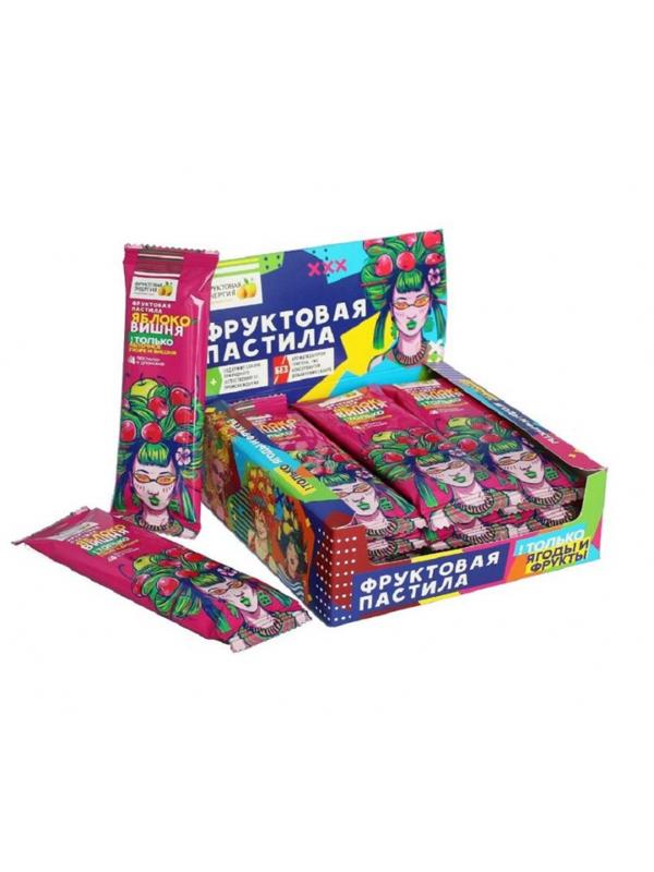 Пастила Фрутилад Фруктовая яблочная с вишней, 30гx12шт/уп