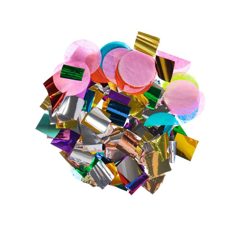 Пневмохлопушка Бабахалка. Ассорти (бумажное и фольгированное) 12 см. Х-1452