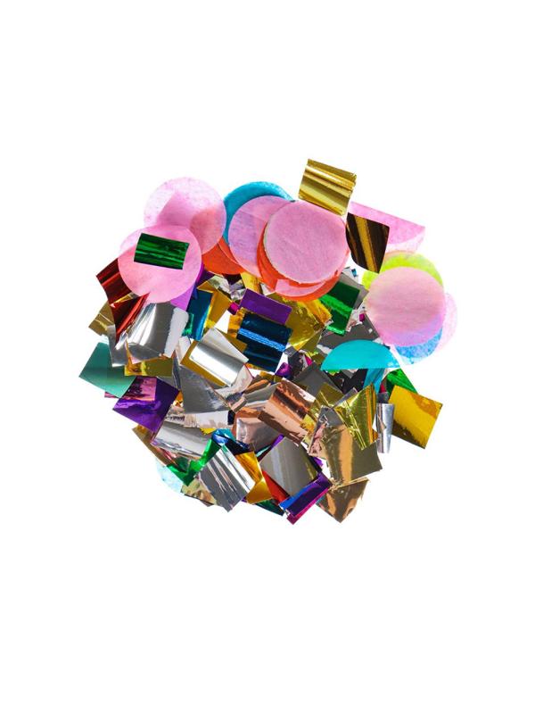 Пневмохлопушка Бабахалка. Ассорти (бумажное и фольгированное) 12 см. Х-1452