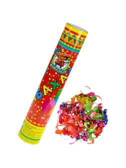 Пневмохлопушка Бабахалка. Ассорти и серпантин (фольгированные) 30 см Х-1472