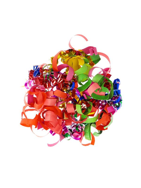 Пневмохлопушка Бабахалка. Ассорти и серпантин (фольгированные) 30 см Х-1472