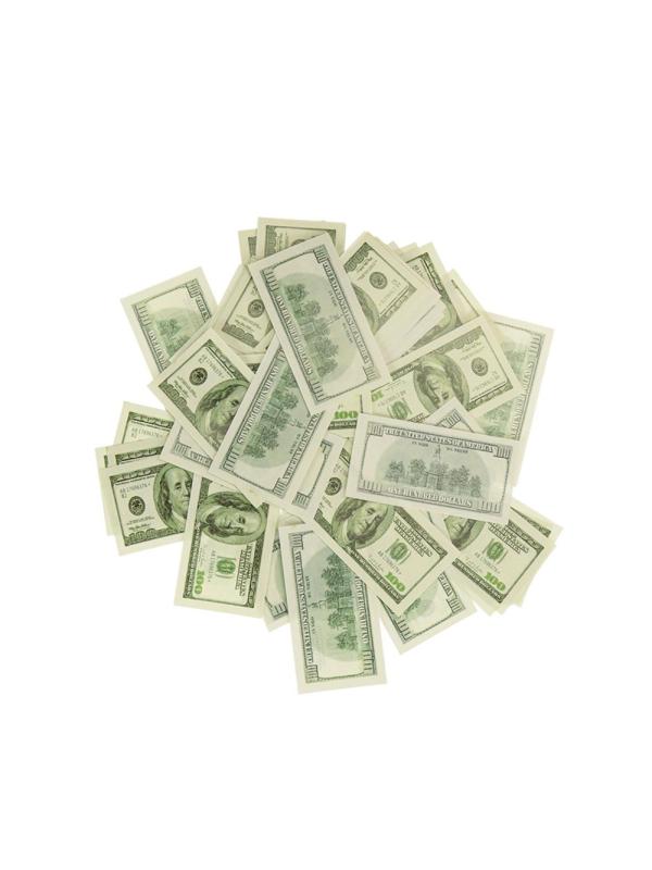 Пневмохлопушка Бабахалка. Доллары 30 см. Х-4401