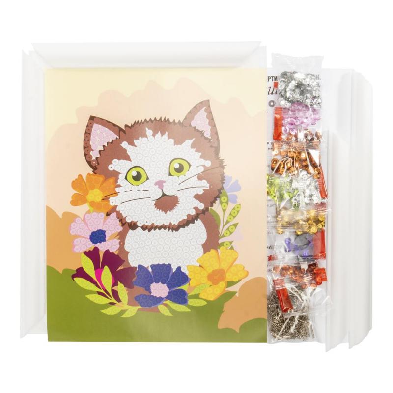 Картина из пайеток Котенок Ап-043