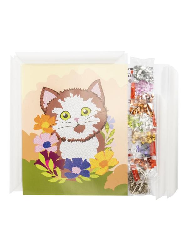 Картина из пайеток Котенок Ап-043