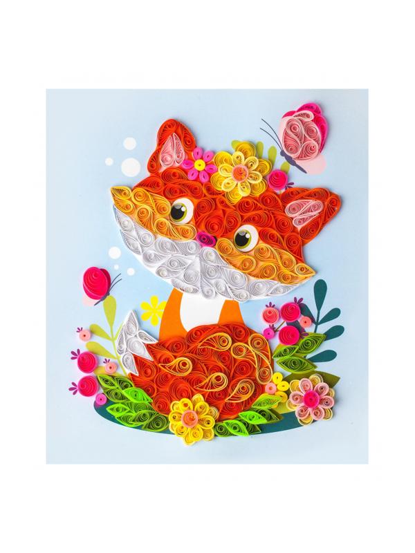 Набор для творчества  Квиллинг. Панно Лисенок Квл-029