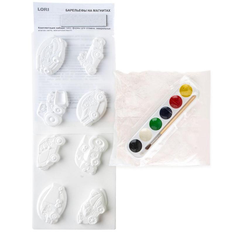 Набор для творчества Фигурки на магнитах Веселые машинки МР-006