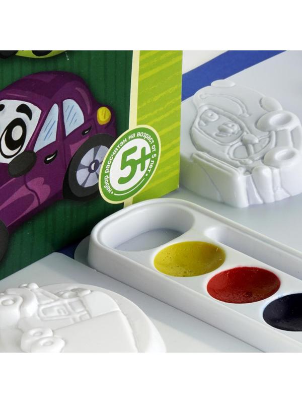 Набор для творчества Фигурки на магнитах Веселые машинки МР-006