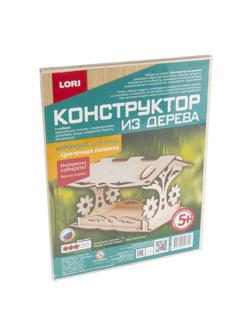 Конструктор из дерева.Кормушка для птиц Цветочная полянка Фн-018
