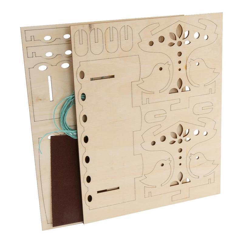 Конструктор из дерева.Кормушка для птиц Птички-невелички Фн-019