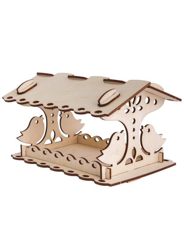 Конструктор из дерева.Кормушка для птиц Птички-невелички Фн-019