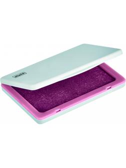 Подушка штемпельная настольная Attache фиолет 70х103 мм пластик