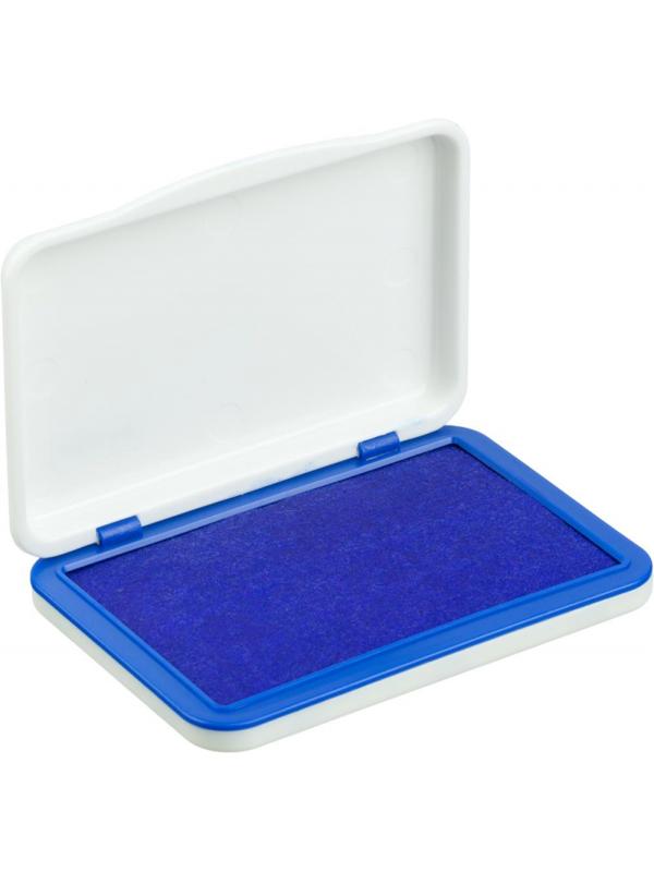 Подушка штемпельная настольная Attache синяя 70х103 мм пластик