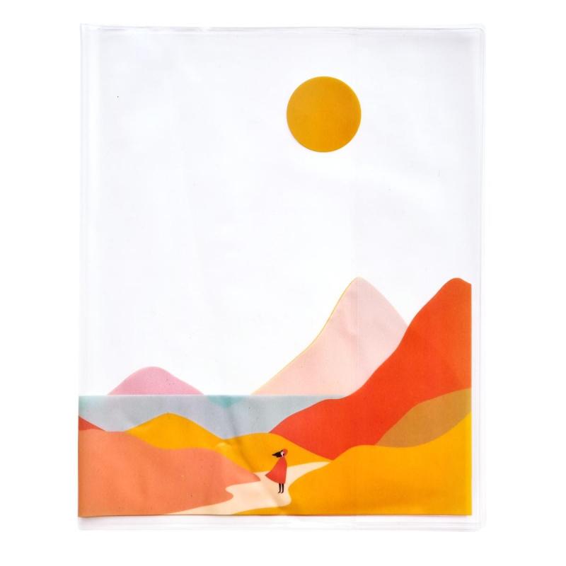 Обложка для тетради  345х213мм 1 шт. ПВХ 150мкм. Golden sun девочка N2292