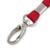 Держатель для бейджа на карабине красный лента+карабин LLL107